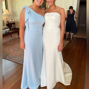 Azazie Rinna Dress in Sky Blue